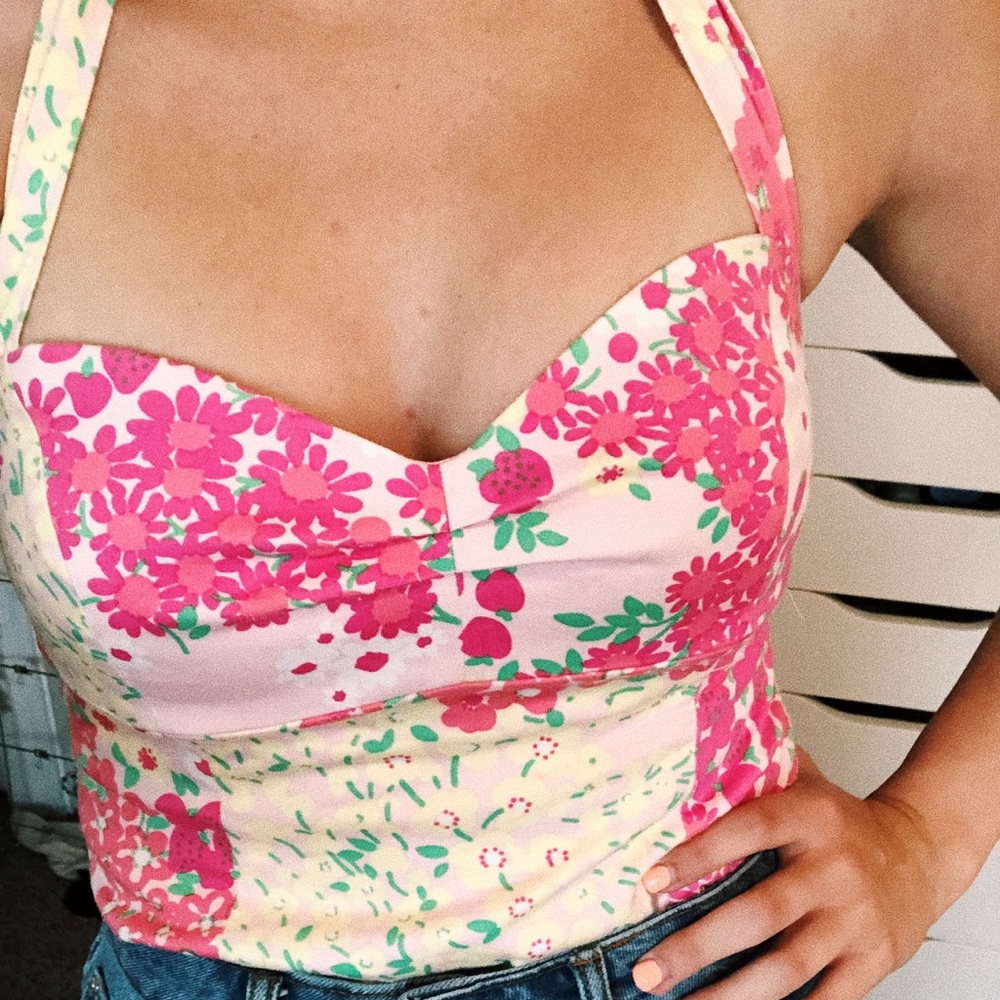 Vintage 90s Lilly Pulitzer Halter Top